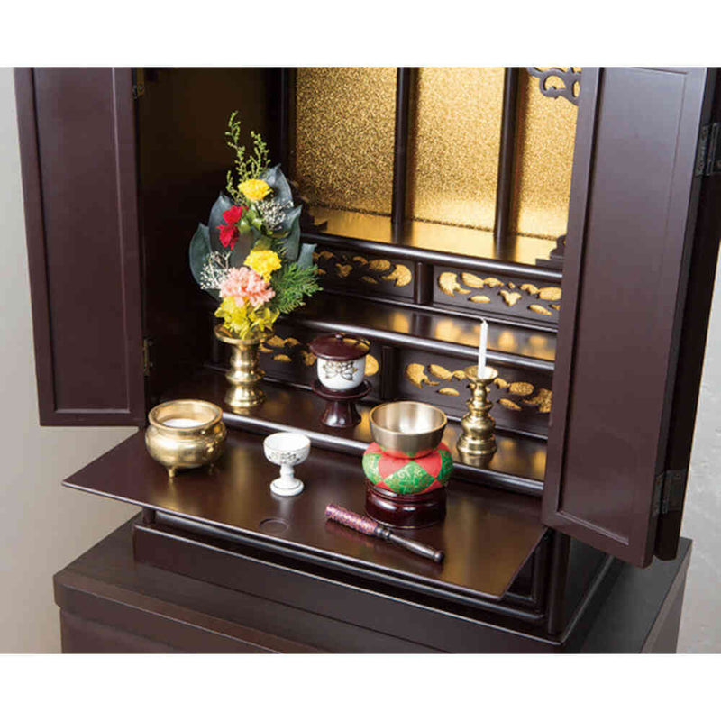 透かし彫り上置き仏壇 23号[0351120] メーカー直送 ▼返品・キャンセル不可【他商品との同時購入不可】