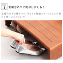 木製手すり付き玄関踏み台 70cm幅[03516] メーカー直送▼返品・キャンセル不可【他商品との同時購入不可】