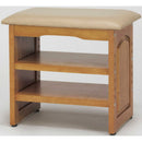 木製収納付き玄関ベンチ45cm幅 ガタつき防止付き[03518] メーカー直送 ▼返品・キャンセル不可【他商品との同時購入不可】