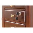 リビングワゴン コンセント付き ライトブラウン[0353810] メーカー直送▼返品・キャンセル不可【他商品との同時購入不可】