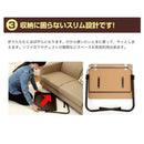 角度調整付折りたたみテーブル ナチュラル[0358110] メーカー直送 ▼返品・キャンセル不可【他商品との同時購入不可】