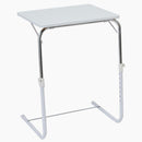 角度調整付折りたたみテーブル ホワイト[0358120] メーカー直送 ▼返品・キャンセル不可【他商品との同時購入不可】
