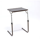 角度調整付折りたたみテーブル ブラウン[0358130] メーカー直送 ▼返品・キャンセル不可【他商品との同時購入不可】