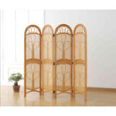 天然籐スクリーン 4連[03640] メーカー直送 ▼返品・キャンセル不可【他商品との同時購入不可】