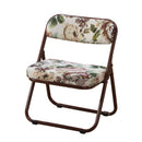 軽くて折りたためるゴブラン柄座椅子ロータイプ 2脚[03859] メーカー直送 ▼返品・キャンセル不可【他商品との同時購入不可】