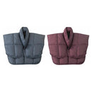 あったか羽毛肩当て2枚組 ネイビー+エンジ[0393250] メーカー直送 ▼返品・キャンセル不可【他商品との同時購入不可】