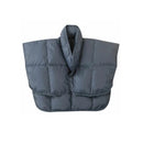 あったか羽毛肩当て2枚組 ネイビー+エンジ[0393250] メーカー直送 ▼返品・キャンセル不可【他商品との同時購入不可】