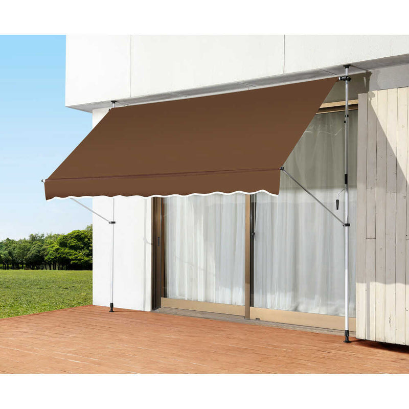 日よけスクリーン＆ブラインド300cm幅 BR[0400030] メーカー直送▼返品・キャンセル不可【他商品との同時購入不可】