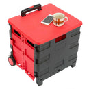 折りたたみフタ付きキャリー[04008] メーカー直送 ▼返品・キャンセル不可【他商品との同時購入不可】