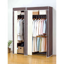 選べるカバー付きクローゼットハンガー60幅 上下棚[04017] メーカー直送▼返品・キャンセル不可【他商品との同時購入不可】