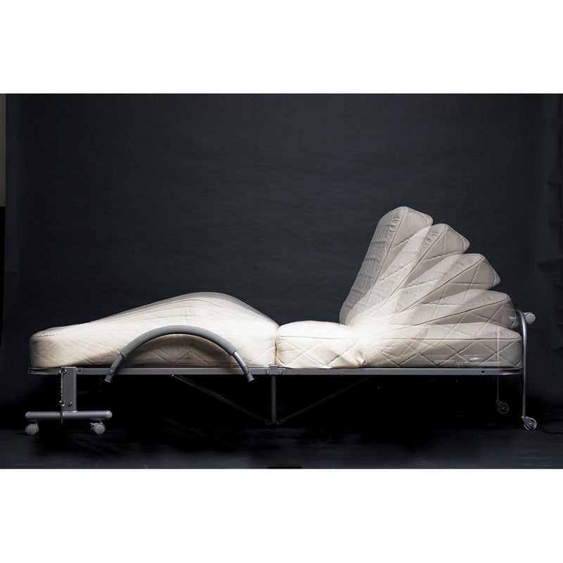 木製棚付収納式リクライニングベッド 電動 ゴブラン[04032] メーカー直送 ▼返品・キャンセル不可【他商品との同時購入不可】