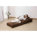 ふかふかリラックスチェアDX 肘あり ブラウン[0405320] メーカー直送 ▼返品・キャンセル不可【他商品との同時購入不可】