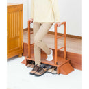 両手すり付き玄関台 80cm幅[04102] メーカー直送 ▼返品・キャンセル不可【他商品との同時購入不可】