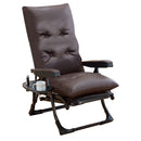 リクライニングアームチェアDXII ブラウン[0411240] メーカー直送▼返品・キャンセル不可【他商品との同時購入不可】