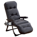 リクライニングアームチェアEXII ブラック[0411310] メーカー直送▼返品・キャンセル不可【他商品との同時購入不可】