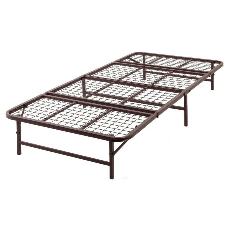 収納式折りたたみパイプベッド シングル BR[0412020] メーカー直送▼返品・キャンセル不可【他商品との同時購入不可】