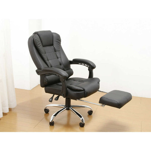 プレジデントリクライニングチェア ブラック[0412610] メーカー直送▼返品・キャンセル不可【他商品との同時購入不可】