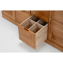 天然木鍵付き引き出しいっぱいFAX台 96cm幅[04146] メーカー直送 ▼返品・キャンセル不可【他商品との同時購入不可】