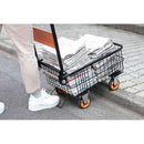 折りたたみ式バスケット台車 深型 専用カバー付き[04194] メーカー直送 ▼返品・キャンセル不可【他商品との同時購入不可】