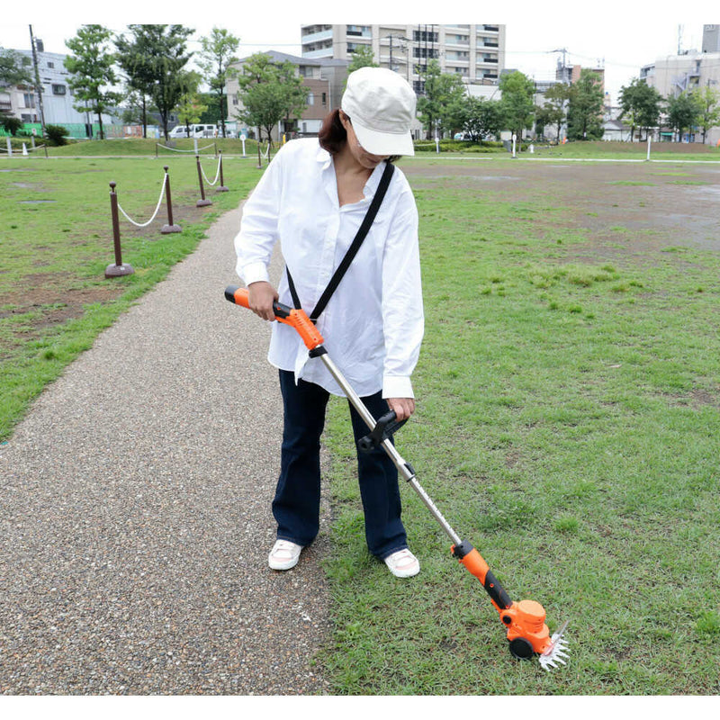 生垣・草刈りバリカンDX 11点セット+バッテリー[04204] メーカー直送 ▼返品・キャンセル不可【他商品との同時購入不可】