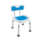 H.W アルミ製シャワーベンチ ブルー[04262] メーカー直送 ▼返品・キャンセル不可【他商品との同時購入不可】