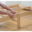 組立簡単天然木すのこベッド[04264] メーカー直送▼返品・キャンセル不可【他商品との同時購入不可】