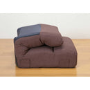 ボリュームコイルスプリング座椅子 ブラウン[0437710] メーカー直送 ▼返品・キャンセル不可【他商品との同時購入不可】