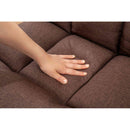 ボリュームコイルスプリング座椅子 ブラウン[0437710] メーカー直送 ▼返品・キャンセル不可【他商品との同時購入不可】