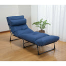 枕・ごろ寝座布団リクライニングベッド ネイビー[0437820] メーカー直送 ▼返品・キャンセル不可【他商品との同時購入不可】