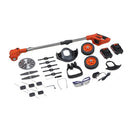 充電式4WAY草刈り機24点セット+予備バッテリー[04418] メーカー直送 ▼返品・キャンセル不可【他商品との同時購入不可】