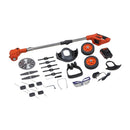 最新型充電式コードレス4WAY草刈り機24点セット[04417] メーカー直送 ▼返品・キャンセル不可【他商品との同時購入不可】