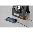 ファミラ充電式ソーラーパワフルファン ブラック[0445010] メーカー直送 ▼返品・キャンセル不可【他商品との同時購入不可】