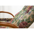 天然籐フットレスト付き回転高座椅子 ゴブラン[0448220] メーカー直送 ▼返品・キャンセル不可【他商品との同時購入不可】