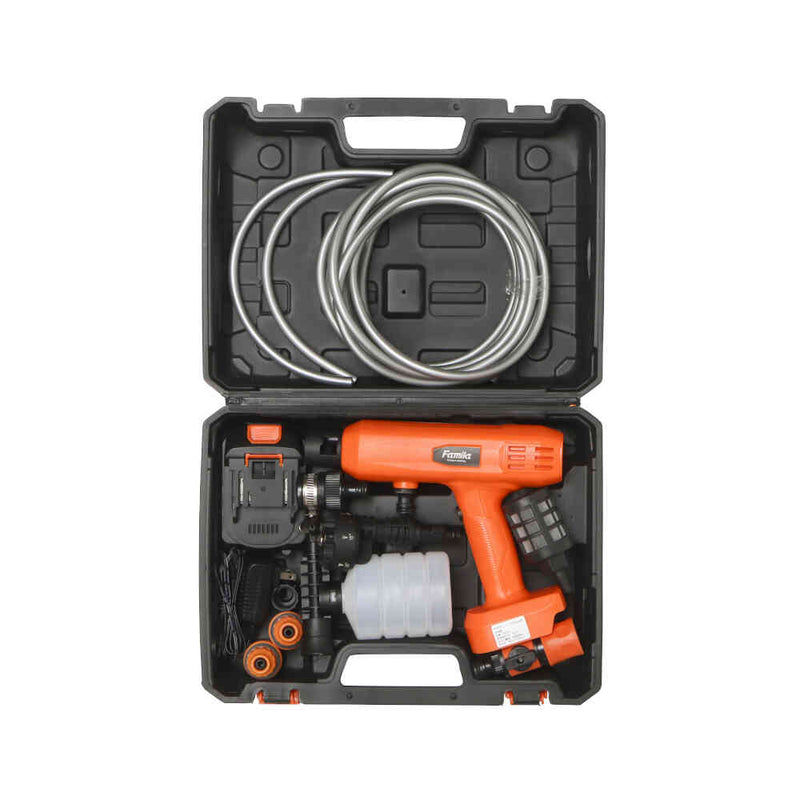 ハンディ高圧洗浄機DX14点セット+予備バッテリー[04488] メーカー直送 ▼返品・キャンセル不可【他商品との同時購入不可】