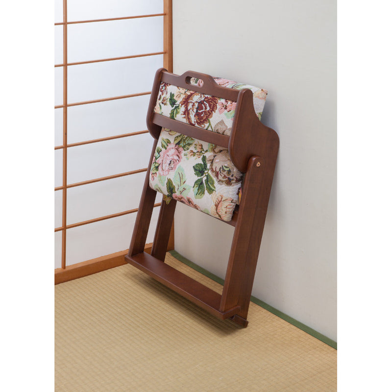 天然木和風折り畳み椅子[04490] メーカー直送 ▼返品・キャンセル不可【他商品との同時購入不可】