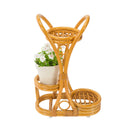 天然籐フラワーラック[04590] メーカー直送 ▼返品・キャンセル不可【他商品との同時購入不可】