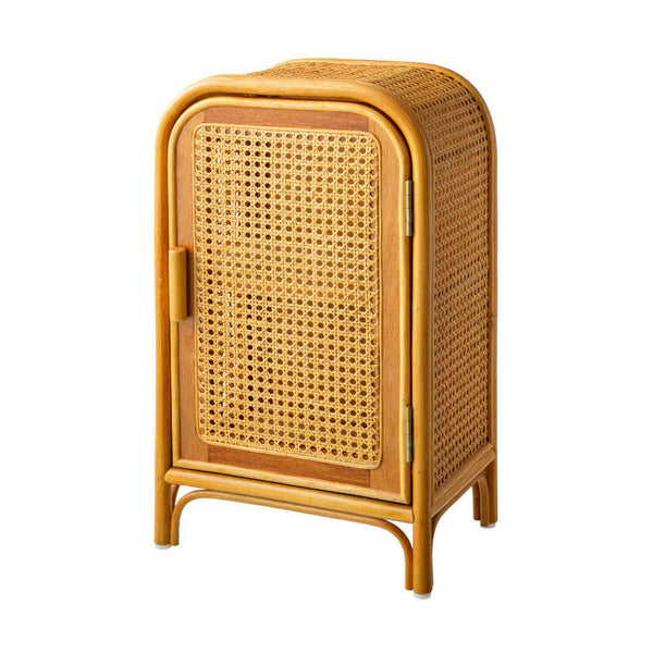 天然籐かごめ編みキャビネット[04592] メーカー直送 ▼返品・キャンセル不可【他商品との同時購入不可】