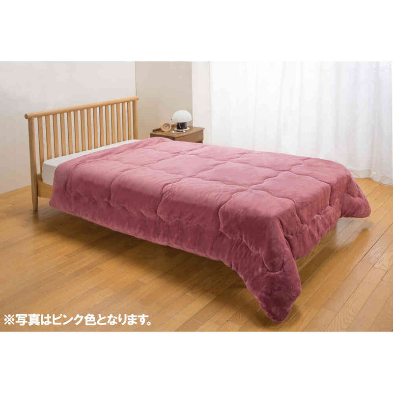 トリプルウォーム毛布布団セット ダブル GR[0459920] メーカー直送 ▼返品・キャンセル不可【他商品との同時購入不可】