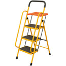 安心の両手すり付き脚立 トレー付き 3段[04633] メーカー直送 ▼返品・キャンセル不可【他商品との同時購入不可】