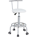 らくらく昇降式回転チェア ホワイト[0414210] メーカー直送▼返品・キャンセル不可【他商品との同時購入不可】