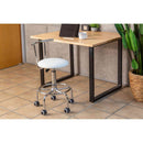 らくらく昇降式回転チェア ホワイト[0414210] メーカー直送▼返品・キャンセル不可【他商品との同時購入不可】