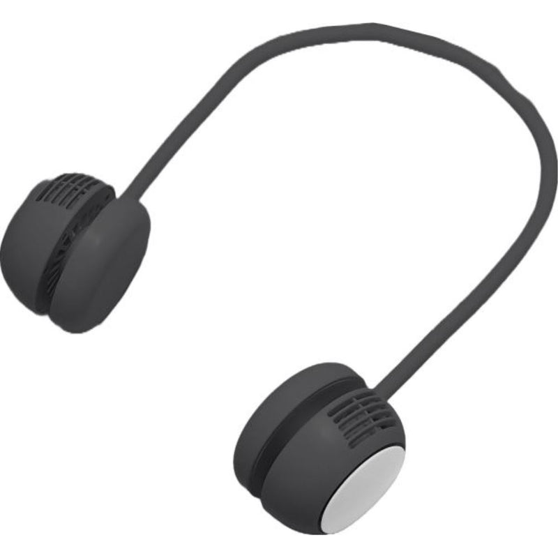 SUZ-HiE ドラム式ネックファン ダークグレーメーカー直送 ▼返品・キャンセル不可【他商品との同時購入不可】