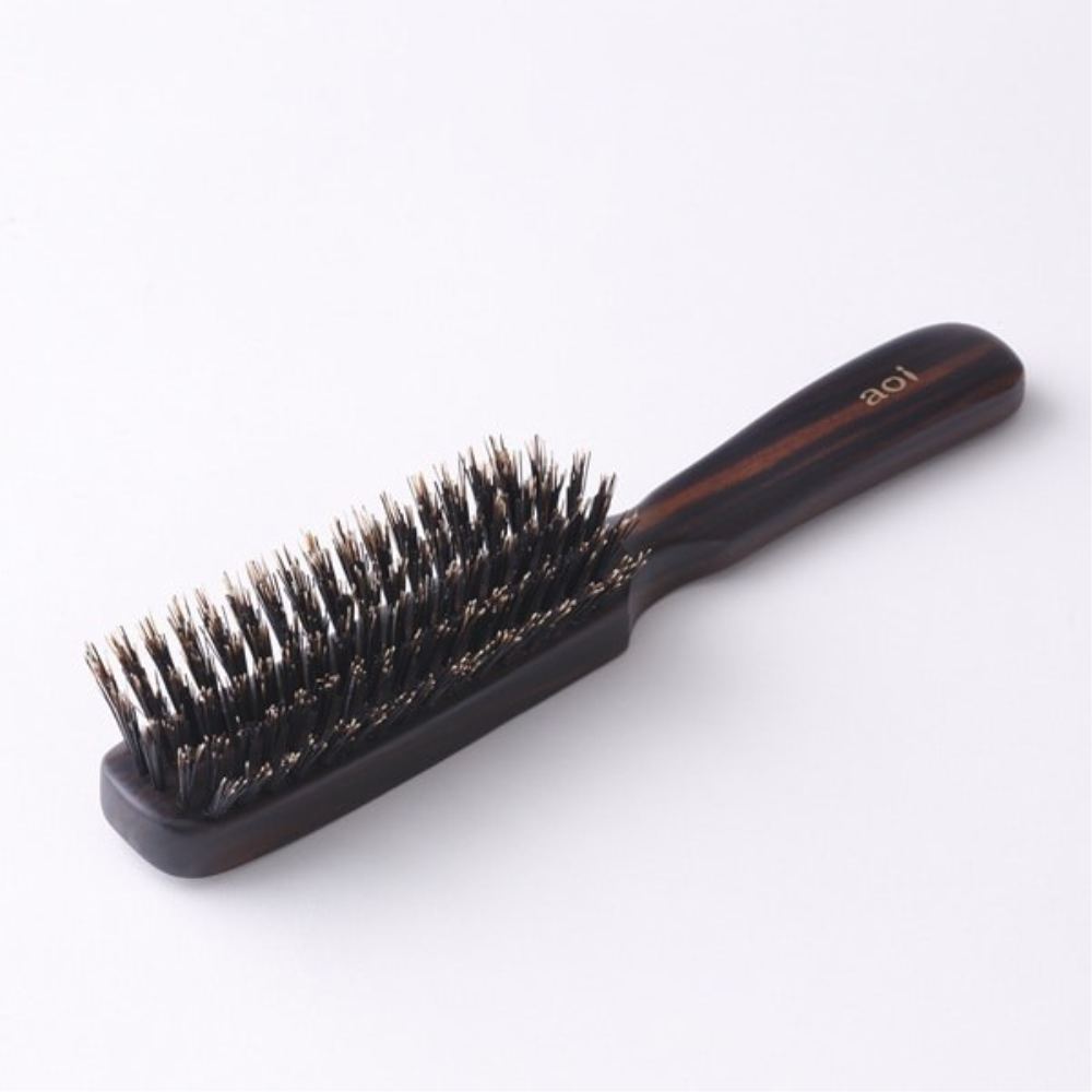 高級猪毛ヘアブラシ 6行 HKS-6 【直送品】 返品・キャンセル・他商品と