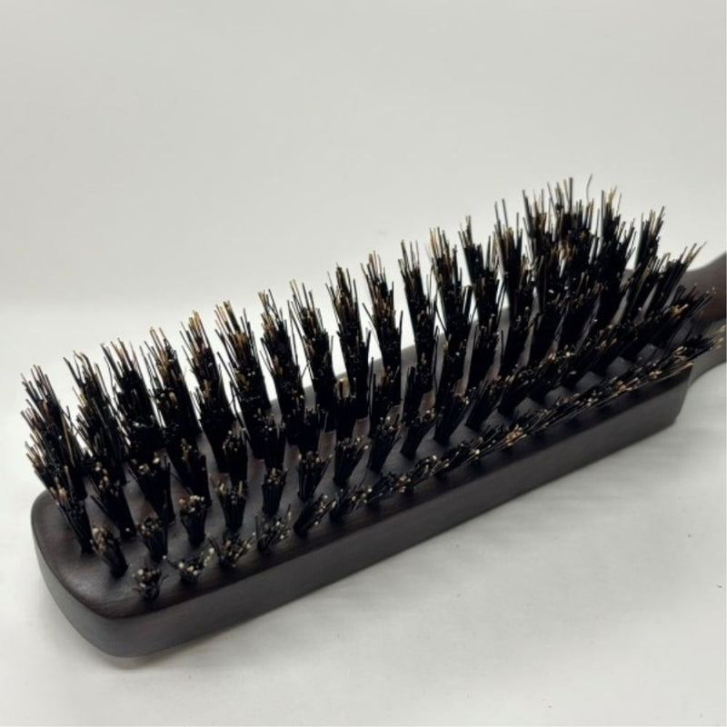 高級黒豚毛ヘアブラシ 6行 HKSB-6 メーカー直送 ▼返品・キャンセル不可【他商品との同時購入不可】