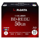 アールアイジャパン RiDATA くり返し録画用 BD-RE DL 50GB ホワイトプリンタブル 片面2層 1-2倍速 10枚