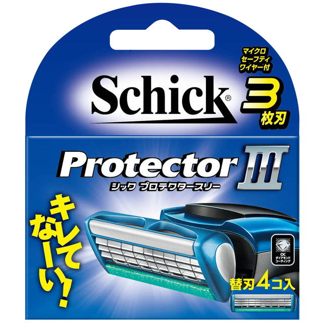 Schick Protector 三个备用刀片 x 4