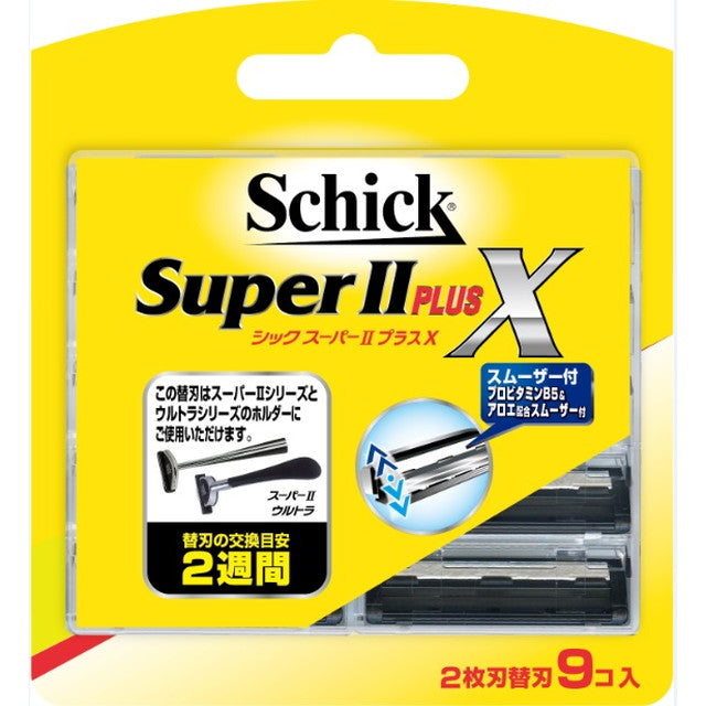 Schick Super Plus X 备用刀片 9 件