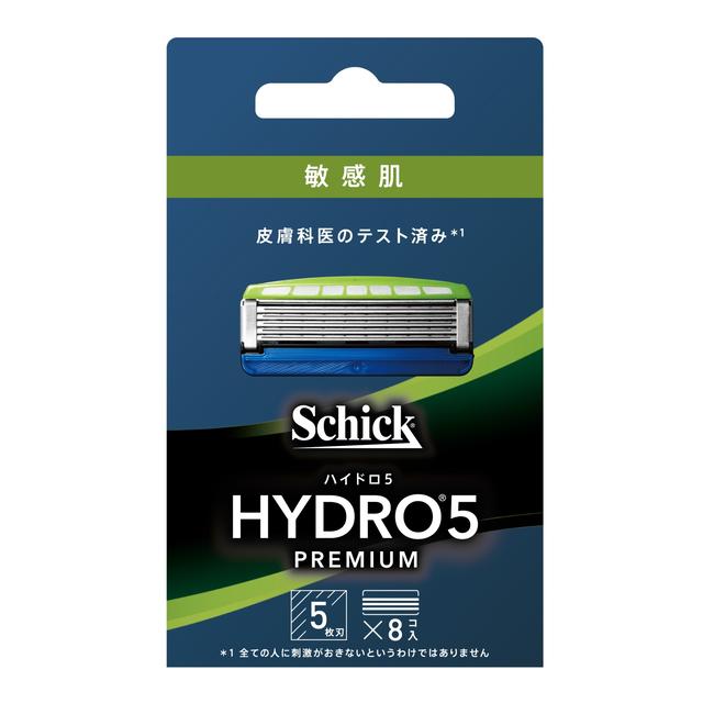 Chic Japan Hydro 5 高级备用刀片，适用于敏感肌肤 8 件装