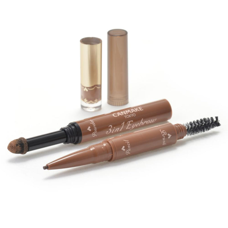 CANMAKE 3in1 Eyebrow 01 Natural Brown