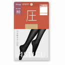 アスティーグ 圧 発熱80デニール シェリーベージュ M-L 1足